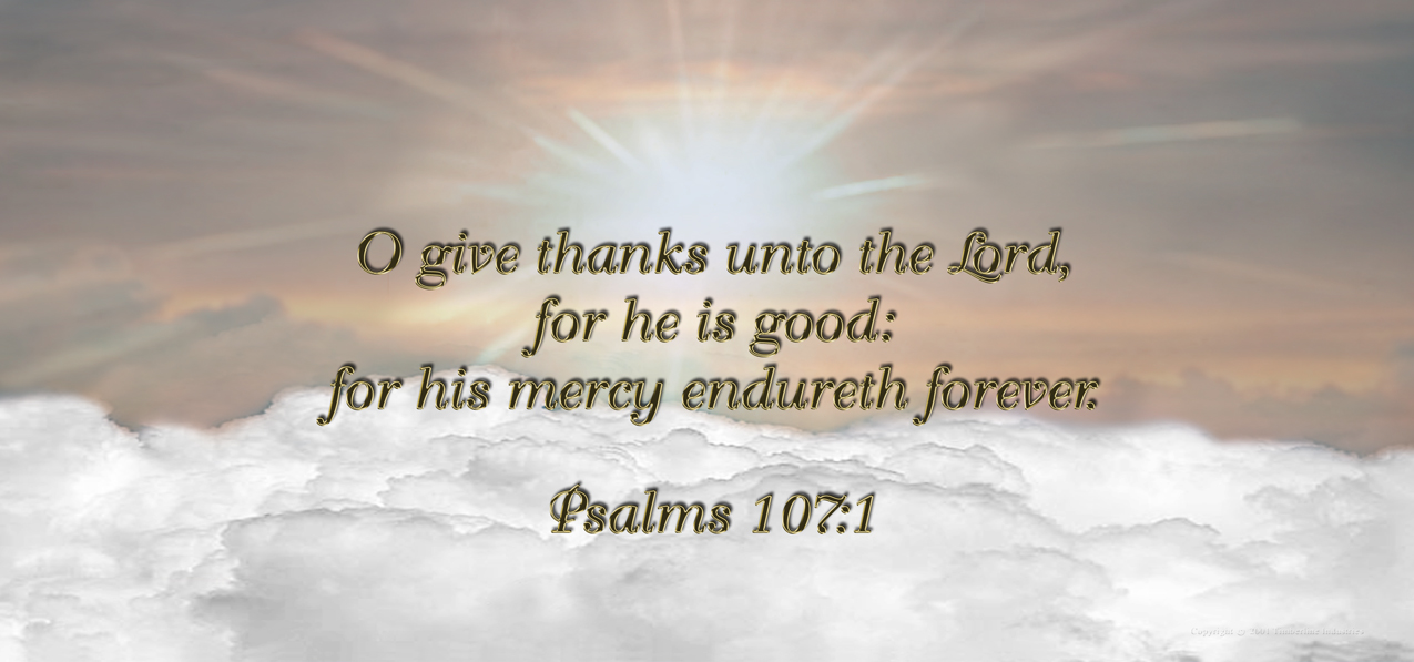 Bronze Clouds (Psalms 107 1) PROOF